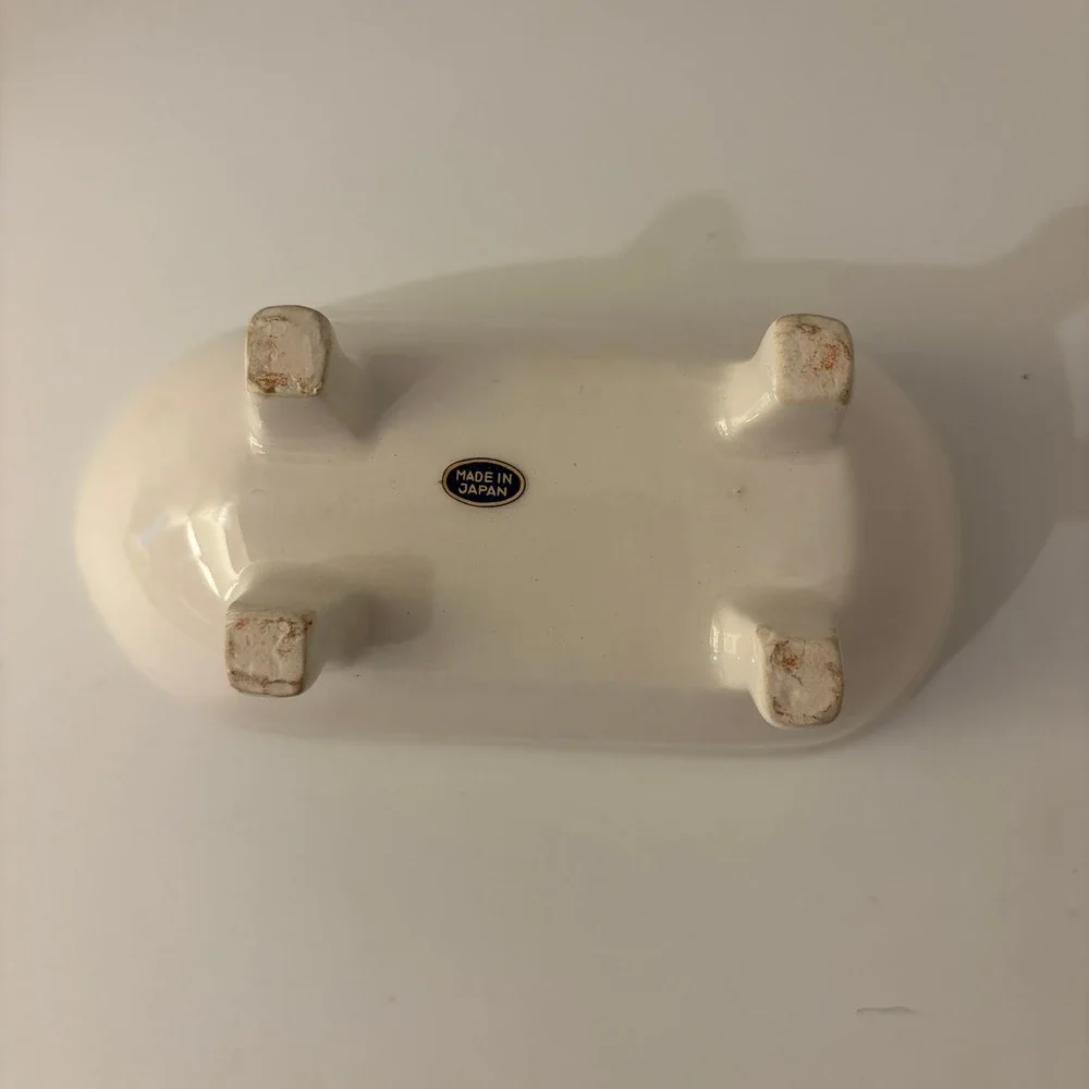 VTG Japan Porcelain Ceramic Dollhouse Miniature Bathroom Tub Sink Toilet Lot